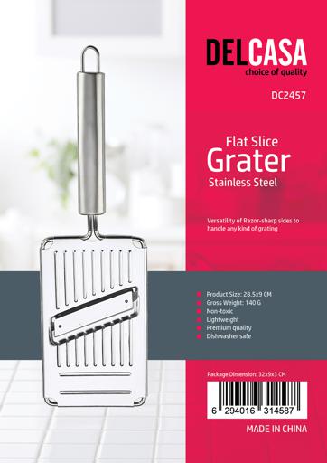 display image 10 for product Delcasa Stainless Steel Flat Grater