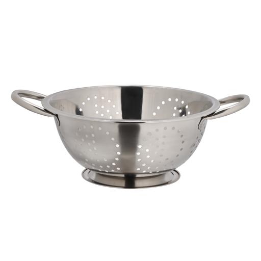 display image 8 for product Stainless Steel Strainer Basket, 24cm Strainer, DC2481 | Micro-Perforated Strainer with Riveted Handle & Footed Design | Colanders for Pasta/ Noodles/ Vegetable/ Spaghetti/ Fruit