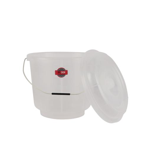 display image 4 for product Delcasa Transparent Bucket with Lid - 16 Liter