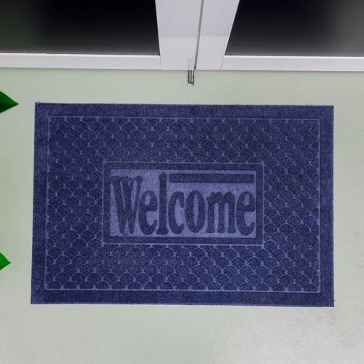 display image 6 for product Door Mat with Polyester Surface & Rubber Backing, DC2492 | Non-Slip Base | Doormat for Indoor and Outdoor | Rug Mats For Entry, Patio, Busy Areas, Etc