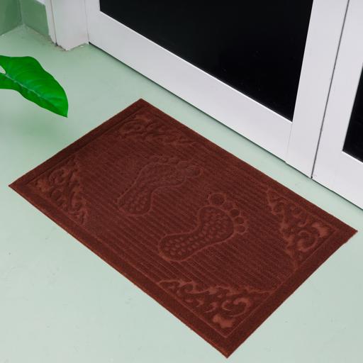 display image 2 for product Door Mat with Polyester Surface & Rubber Backing, DC2493 | Non-Slip Base | Doormat for Indoor and Outdoor | Rug Mats For Entry, Patio, Busy Areas, Etc