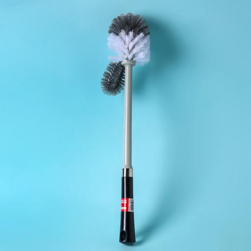 Toilet Brush - Long Handle Double Sided Toilet Cleaning Brush Deep Cleaner  Tool Flexible Bristles Bathroom Clean Easy Organize Accessory