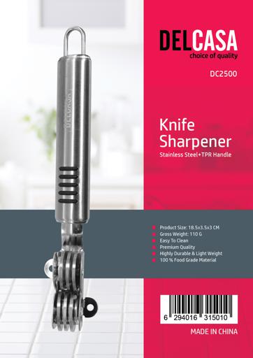 Manual Knife Sharpener,2-Stages Knife Sharpener with Suction Base for  Straight knife, Restore and Polish Blades: Buy Online at Best Price in UAE  