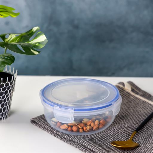 display image 1 for product Cook & Lock Round Storage Container, 800ml, DC2572 | Transparent Container with Leak Proof Lid | Oven, Electric & Microwave, Freezer & Dishwasher Safe