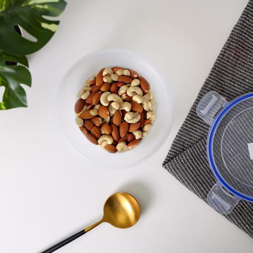 display image 2 for product Cook & Lock Round Storage Container, 800ml, DC2572 | Transparent Container with Leak Proof Lid | Oven, Electric & Microwave, Freezer & Dishwasher Safe