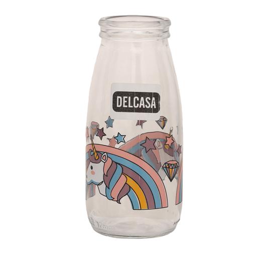 display image 7 for product Aqua Glass Milk Bottle with Straw, 250ml Bottle, DC2599 | Glass Milk Bottle with Lid | Vintage Breakfast Shake Container, Juice Bottles for Party, Reusable Dairy Bottles