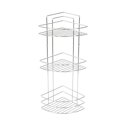 3 TIER STAINLESS STEEL SHOWER CADDY RUST FREE BATHROOM SHELF CORNER  ORGANIZER