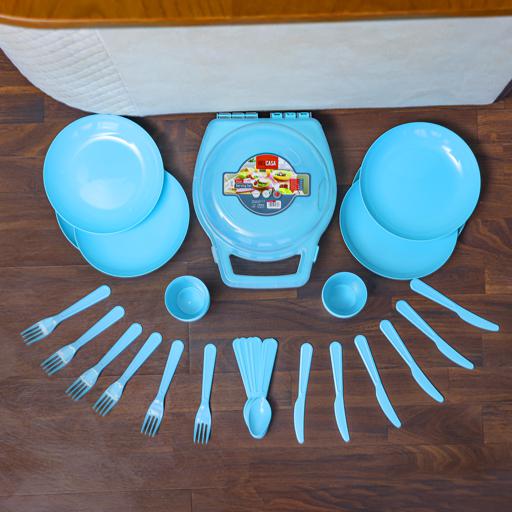 display image 2 for product Delcasa 32Pcs Picnic Dinner Set