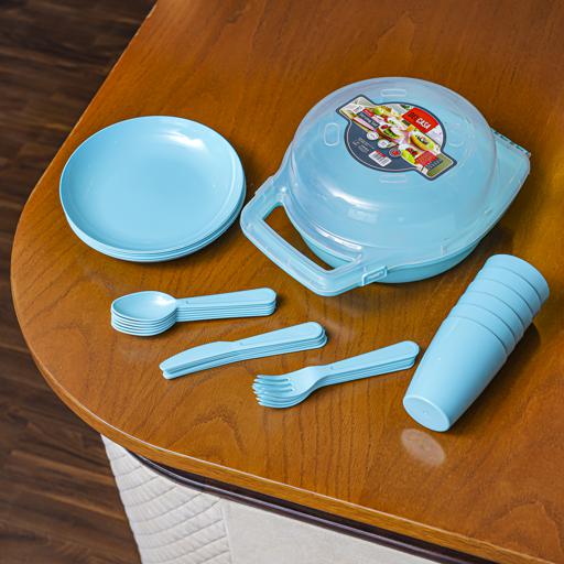 display image 1 for product Delcasa 32Pcs Picnic Dinner Set