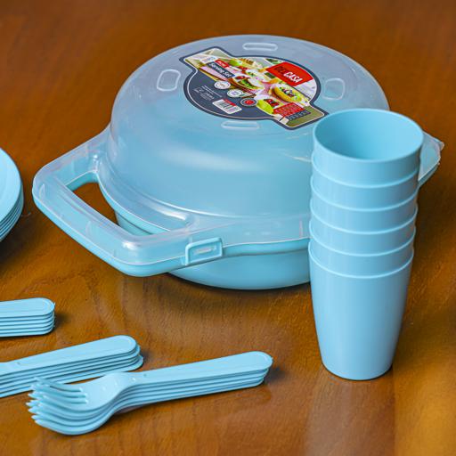 display image 3 for product Delcasa 32Pcs Picnic Dinner Set