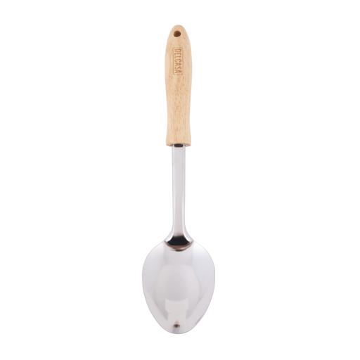 15 inch Large Spatula Gold Utensil Slotted Turner Soup Ladle Stainless  Steel Wok Spatula Set Long Slotted Spoon for Cooking Utensils Wooden Handle