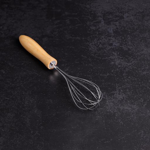 display image 3 for product Delcasa Stainless Steel Whisk  With Wooden Handle