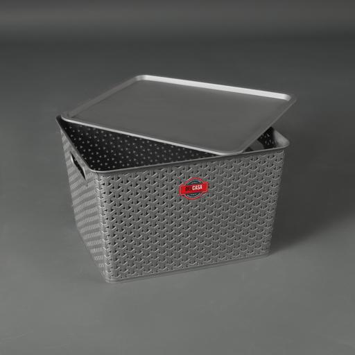 display image 1 for product Delcasa Plastic Storage Box With Lid