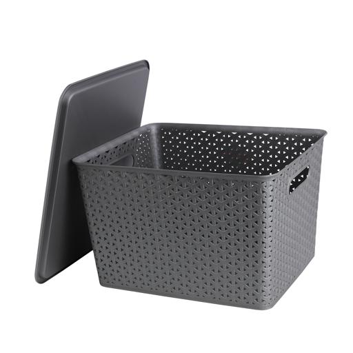 display image 7 for product Delcasa Plastic Storage Box With Lid