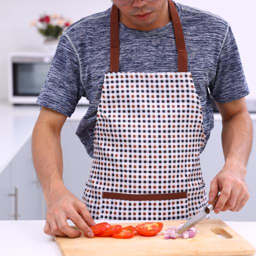 display image 2 for product Delcasa Fabric Apron - Multipurpose Kitchen Chef Aprons For Women - Perfect For Home Restaurant