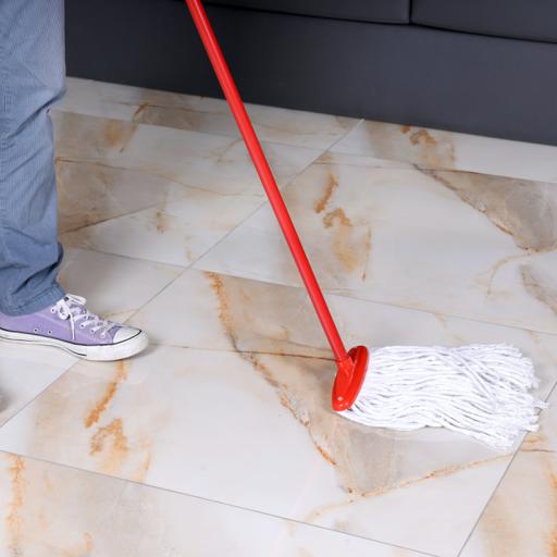 display image 2 for product Royalford Cotton String Floor Mop With Stick 40Cm - Long & Durable Metal Handle