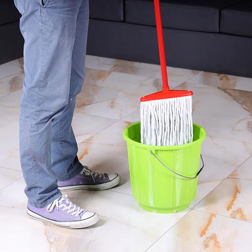 display image 3 for product Royalford Cotton String Floor Mop With Stick 40Cm - Long & Durable Metal Handle