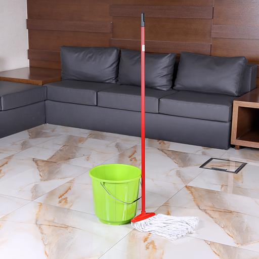 display image 5 for product Royalford Cotton String Floor Mop With Stick 40Cm - Long & Durable Metal Handle