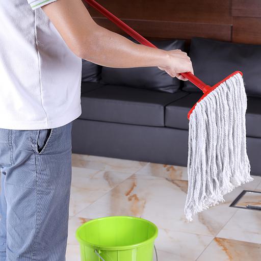display image 6 for product Royalford Cotton String Floor Mop With Stick 40Cm - Long & Durable Metal Handle