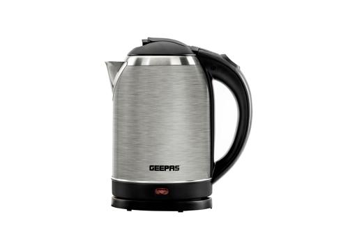 display image 24 for product Geepas 1.8L Electric Kettle - Stainless Steel  Kettle| Auto Shut-Off & Boil-Dry Protection | Heats up Quickly Water, Tea & Coffee Maker - 2 Year Warranty