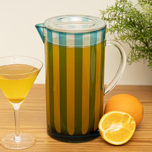 display image 3 for product Reem Acrylic Water Jug, BPA-Free & Shatter-Proof, RF10134 | 2.40L Capacity Clear Pitcher | Great for Iced Tea, Sangria, Lemonade, and More