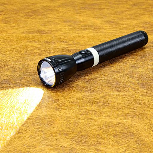 display image 2 for product Geepas Rechargeable Led Flashlight 287Mm- Hyper Bright White 2500 Meters Range With 4-5 Hours