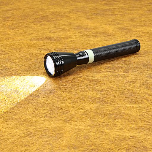 display image 1 for product Geepas GFL4641 Rechargeable LED Flashlight - Portable Design with 3 Hours Working | Tactical Pocket Flashlight for Camping Bicycle Hiking and Emergency Use