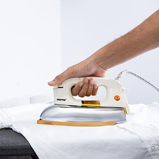 display image 3 for product Geepas GDI2780 1200W Automatic Dry Iron- Durable Teflon Plated Sole Plated| Auto Shut Off, Temperature Setting Dial, Overheat Protection