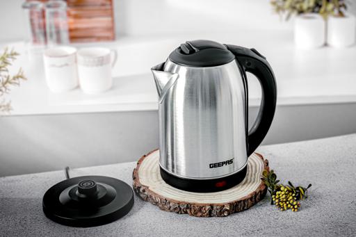 display image 6 for product Geepas 1.8L Electric Kettle - Stainless Steel  Kettle| Auto Shut-Off & Boil-Dry Protection | Heats up Quickly Water, Tea & Coffee Maker - 2 Year Warranty