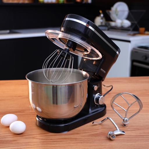 Electric Stand Mixer, 6-Speed Food Mixer W/ 5L Stainless Steel Bowl,  Kitchen Electric Mixer For Baking Cake, , Mixing Dough & More