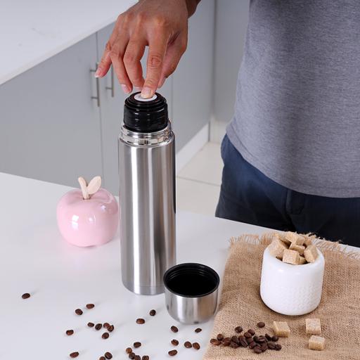 display image 4 for product Royalford 1L Stainless Steel Vacuum Bottle - Stainless Steel Flask & Water Bottle
