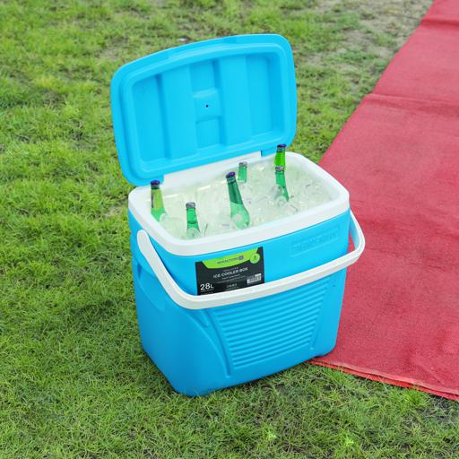 display image 3 for product Insulated Ice Cooler Box, 20L Portable Ice Chest, RF10476 | 3 Layer PP-PU-HDPE | Premium Quality Polymer | Thermal Insulation | Camping Cooler Ice Box for BBQs, Outdoor Activities