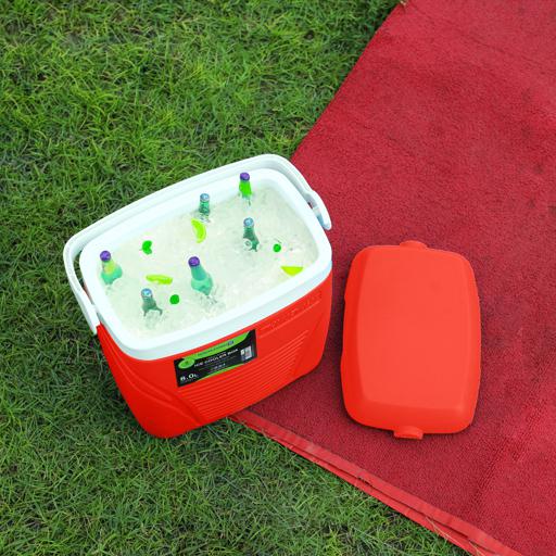 display image 3 for product Insulated Ice Cooler Box, 8L Portable Ice Chest, RF10475 | 3 Layer PP-PU-HDPE | Premium Quality Polymer | Thermal Insulation | Camping Cooler Ice Box for BBQs, Outdoor Activities