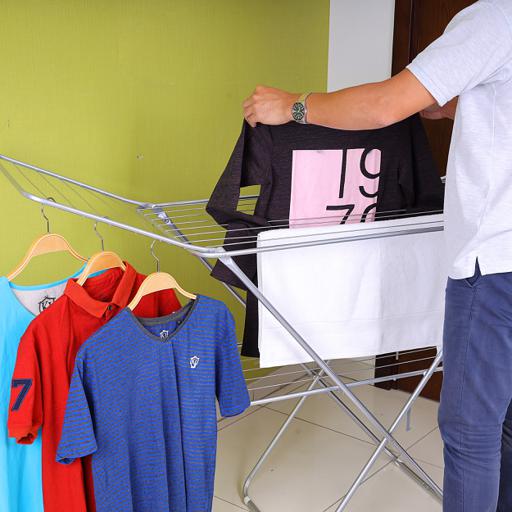 display image 4 for product Royalford Adjustable Metal Cloth Dryer 128X55Cm - Drying Space Laundry Washing
