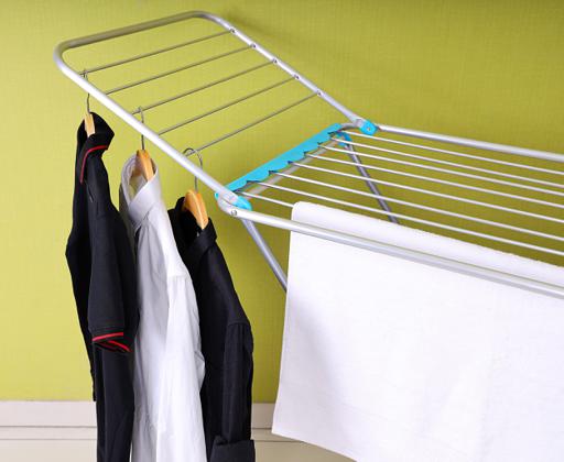 display image 3 for product Royalford Large Folding Clothes Airer - Aluminium Drying Space Laundry Durable Metal Drying Rack