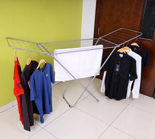 display image 2 for product Royalford Large Folding Clothes Airer - Drying Space Laundry Washing