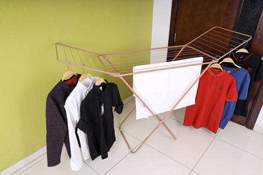display image 2 for product Royalford Large Folding Clothes Airer - 129 * 54 Cm Drying Space Laundry Durable Metal Drying Rack