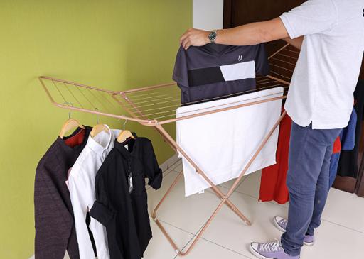 display image 4 for product Royalford Large Folding Clothes Airer - 129 * 54 Cm Drying Space Laundry Durable Metal Drying Rack