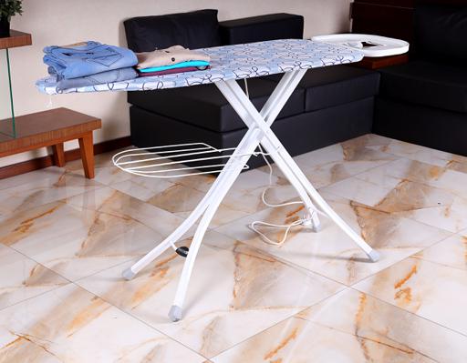 display image 1 for product Royalford 122 X 38 Cm Ironing Board With Steam Iron Rest, Heat Resistant, Contemporary Lightweight