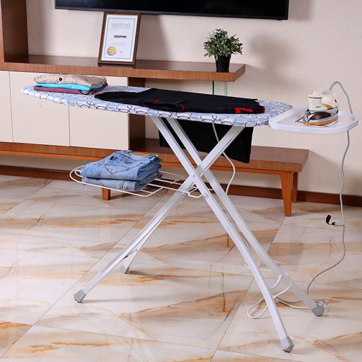 display image 2 for product Royalford 122 X 38 Cm Ironing Board With Steam Iron Rest, Heat Resistant, Contemporary Lightweight