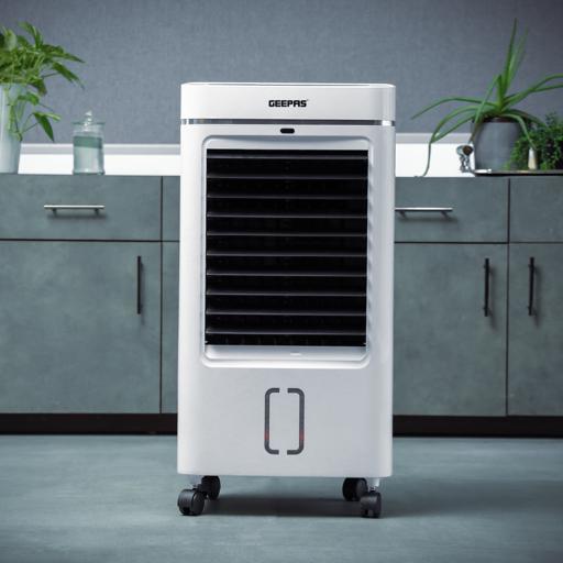 display image 1 for product Digital Air Cooler, Air Cooler with Remote Control, GAC9433N | 3 Fan Modes | LED Display | Wide Angel Horizontal Oscillation | Timer Function | 2 Ice Box | Portable Air Cooler
