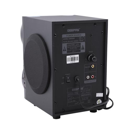 display image 10 for product Geepas GMS8585 2.1 Channel Multimedia System - Portable, 20000W PMPO, Dual Woofer| USB, Bluetooth |Ideal for Pc, Play Station, Tv, Smartphone, Tablet, & More