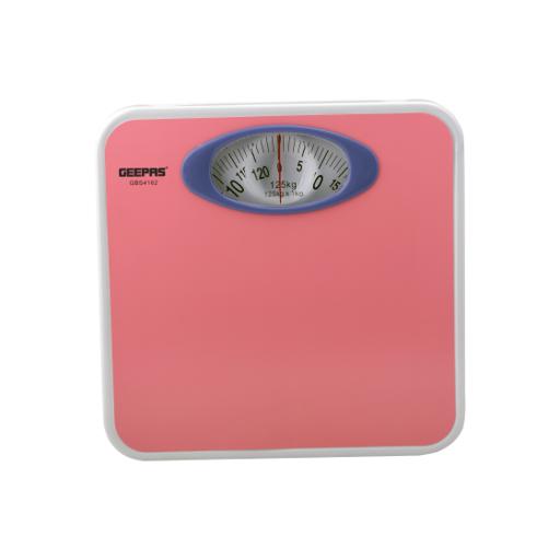 display image 4 for product Mechanical Health Scale, 125Kg Capacity, GBS4162 | Analogue Manual Mechanical Weighting Machine for Body Weight Machine | Bathroom Scale, Large Rotating dial for Accuracy