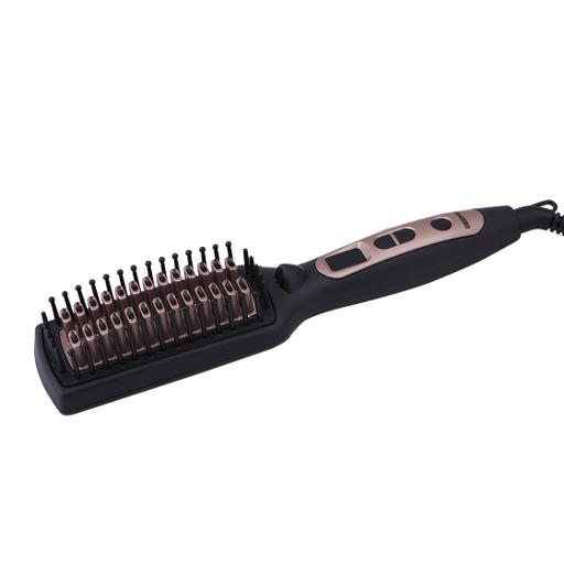 display image 8 for product Geepas GHBS86037 Ceramic  Hair Brush 45W - Temperature Control with Led Display | 60 Minutes Auto Shut-off | Perfect for Smooth Hair Massage & Styling
