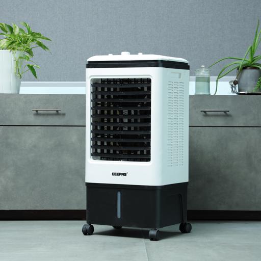 display image 5 for product Air Cooler, Ice Compartment & Remote Control, GAC9576 | Portable Ergonomic Design with 4 Speed | LED Control Panel | Wide Oscillation | Ideal for Home, Office & More