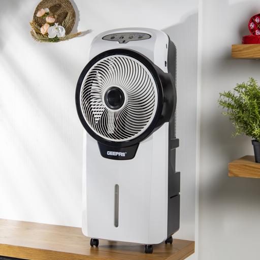 display image 2 for product Rechargeable Air Cooler, 7 Hours Working, GAC9580 | 12V 4.5Ah rechargeable battery | 15Hrs Charging Time | 3 Speed, 3 Wind Mode | 7L Water Tank
