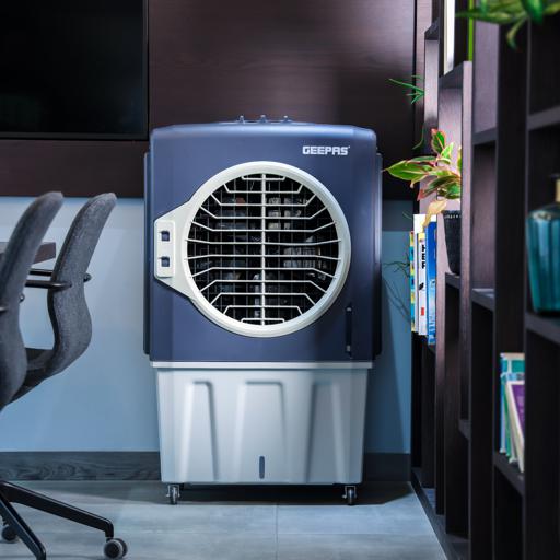 display image 10 for product Geepas 70L Air Cooler - 3Speed, Swing Function, Honey Coomb Cooling Technology with Castor Wheels Easy Mobility |Low Noise| Ideal for Room, Office, shop & More