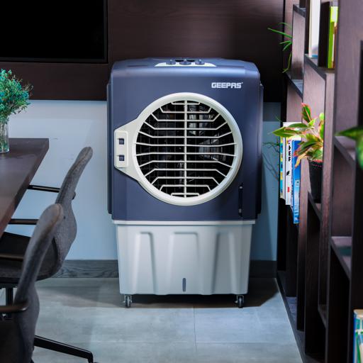 display image 6 for product Geepas 70L Air Cooler - 3Speed, Swing Function, Honey Coomb Cooling Technology with Castor Wheels Easy Mobility |Low Noise| Ideal for Room, Office, shop & More