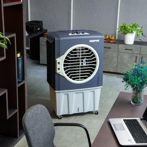 display image 11 for product Geepas 70L Air Cooler - 3Speed, Swing Function, Honey Coomb Cooling Technology with Castor Wheels Easy Mobility |Low Noise| Ideal for Room, Office, shop & More