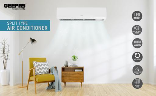 display image 5 for product Air Conditioner 2.0 Ton | 3 Speed, Cool/Fan/ Dry Mode | 24000BTU Washable Filter, Auto Restart, Low Noise & Energy Saving with Quick Cooling - Geepas with 1 Year Warranty